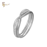 Cluster-stapelbare Ringe aus 14-kar?tigem Gold