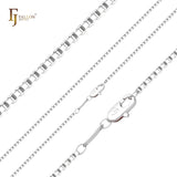🔥 Thin Box link chains plated in 14K Gold, Rose Gold, White Gold