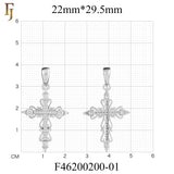 Orthodox Cross Pendant Collection – Religious Gold-Plated Charms with CZ Stones for Faith & Gifts
