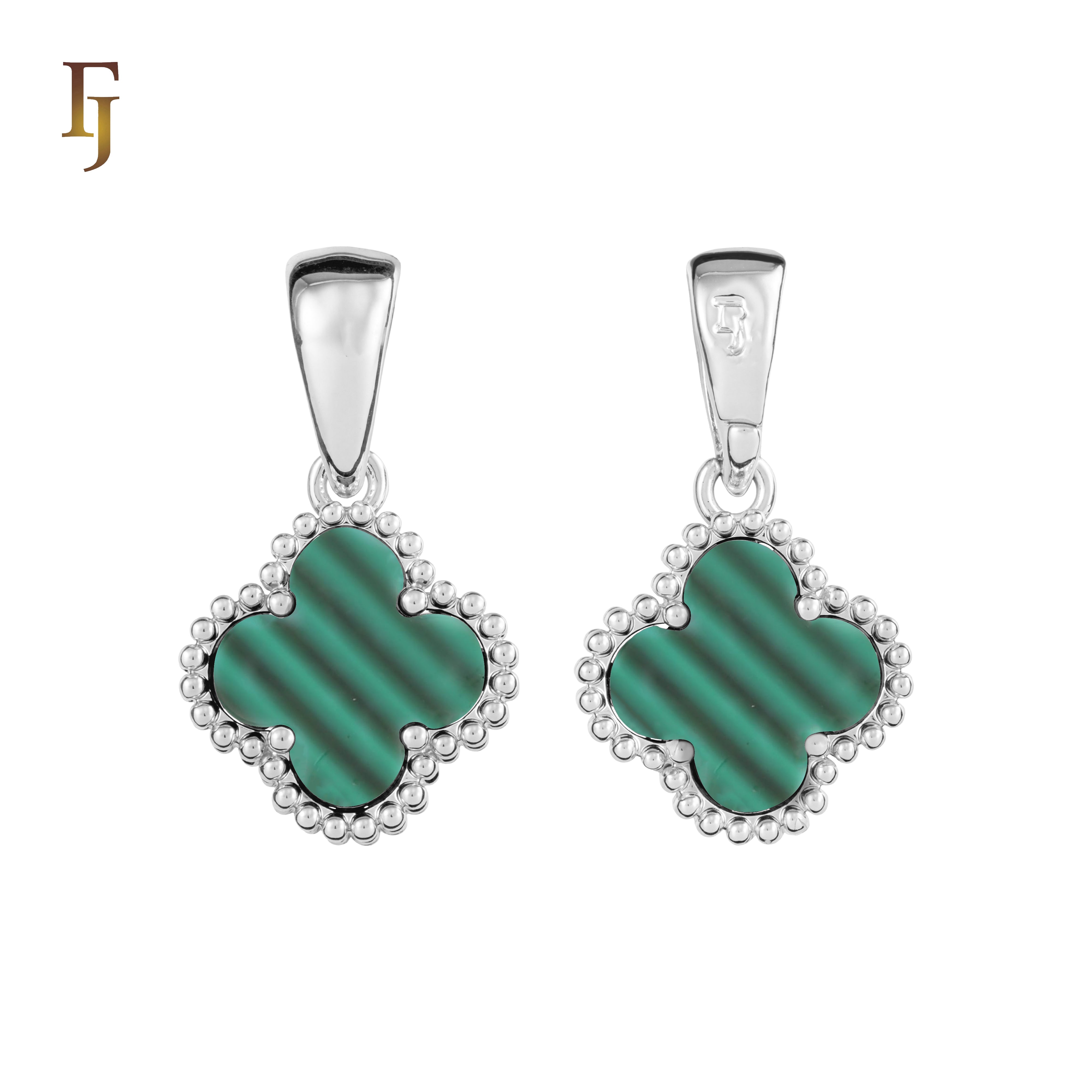 Подвеска Lucky Colorful Clover из розового золота, золота 14 карат и белого золота