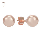 Minimalist Gold Plated Ball Stud Earrings for Daily Wear and Layered Ear Piercing Styles