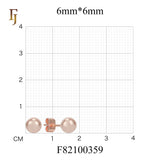 Minimalist Gold Plated Ball Stud Earrings for Daily Wear and Layered Ear Piercing Styles