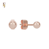 Minimalist Gold Plated Ball Stud Earrings for Daily Wear and Layered Ear Piercing Styles