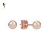 Minimalist Gold Plated Ball Stud Earrings for Daily Wear and Layered Ear Piercing Styles