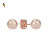 Minimalist Gold Plated Ball Stud Earrings for Daily Wear and Layered Ear Piercing Styles