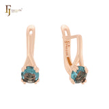Pendientes de oro rosa