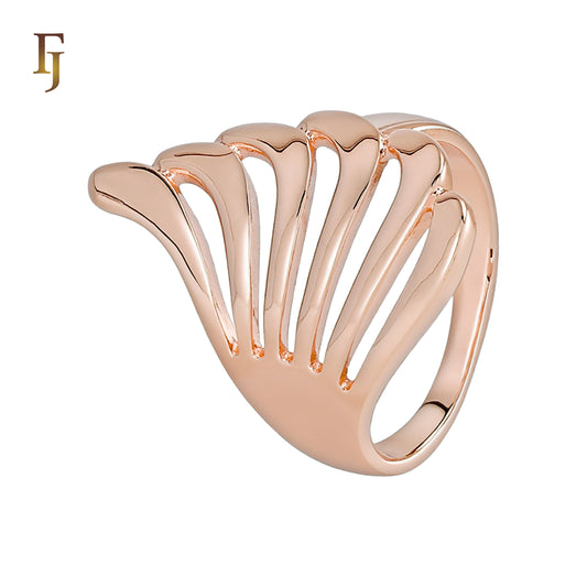 Anéis de design de moda em ouro rosa