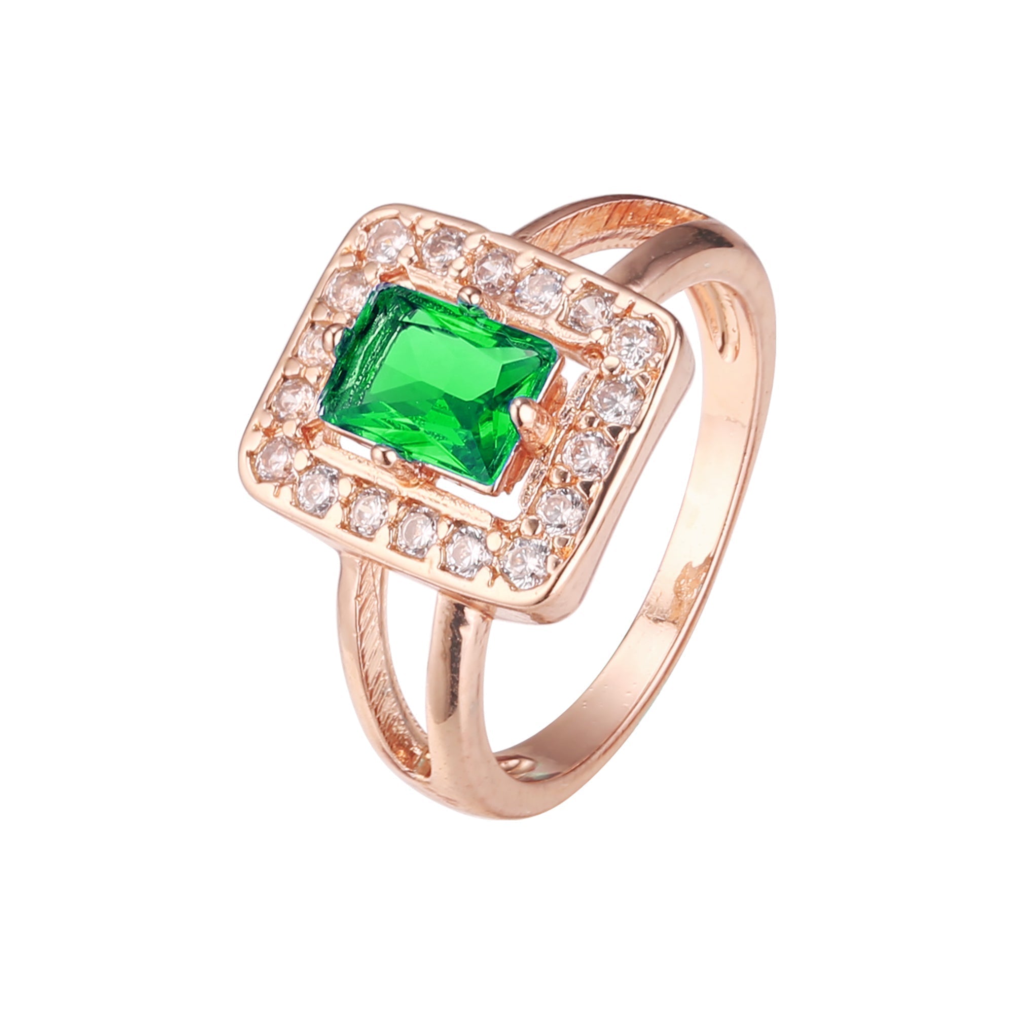 Zweireihige Ringe aus Ros¨¦gold mit Pflastersteinen