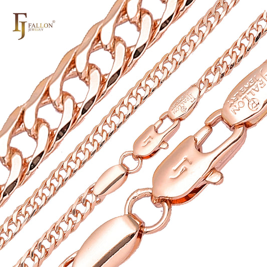 🔥 Double cuban link Rose Gold chains