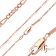Cable fancy link chains plated in 14K Gold, Rose Gold
