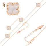 Classic Clover Beaded Four 4 Pieces Necklaces Chain
