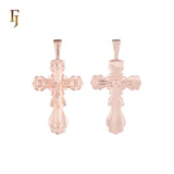 Orthodox Silver Cross Pendant with Jesus Crucifix – FJ Jewelry