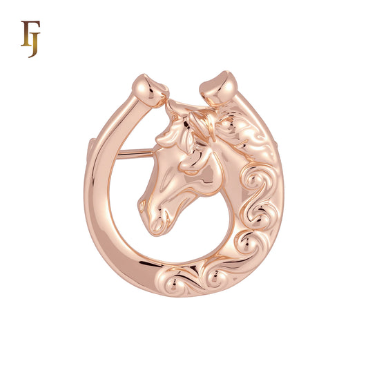 Stallion the great horse Rose Gold Animal Pendant