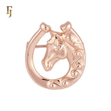 Stallion the great horse Rose Gold Animal Pendant