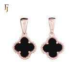Подвеска Lucky Colorful Clover из розового золота, золота 14 карат и белого золота