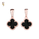 Подвеска Lucky Colorful Clover из розового золота, золота 14 карат и белого золота