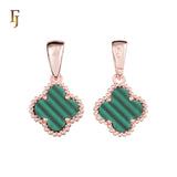 Подвеска Lucky Colorful Clover из розового золота, золота 14 карат и белого золота