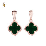 Подвеска Lucky Colorful Clover из розового золота, золота 14 карат и белого золота