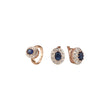 Halo de dos tonos de oro rosa con anillos