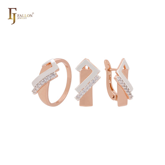 Rose Gold Jewelry Set with Rings