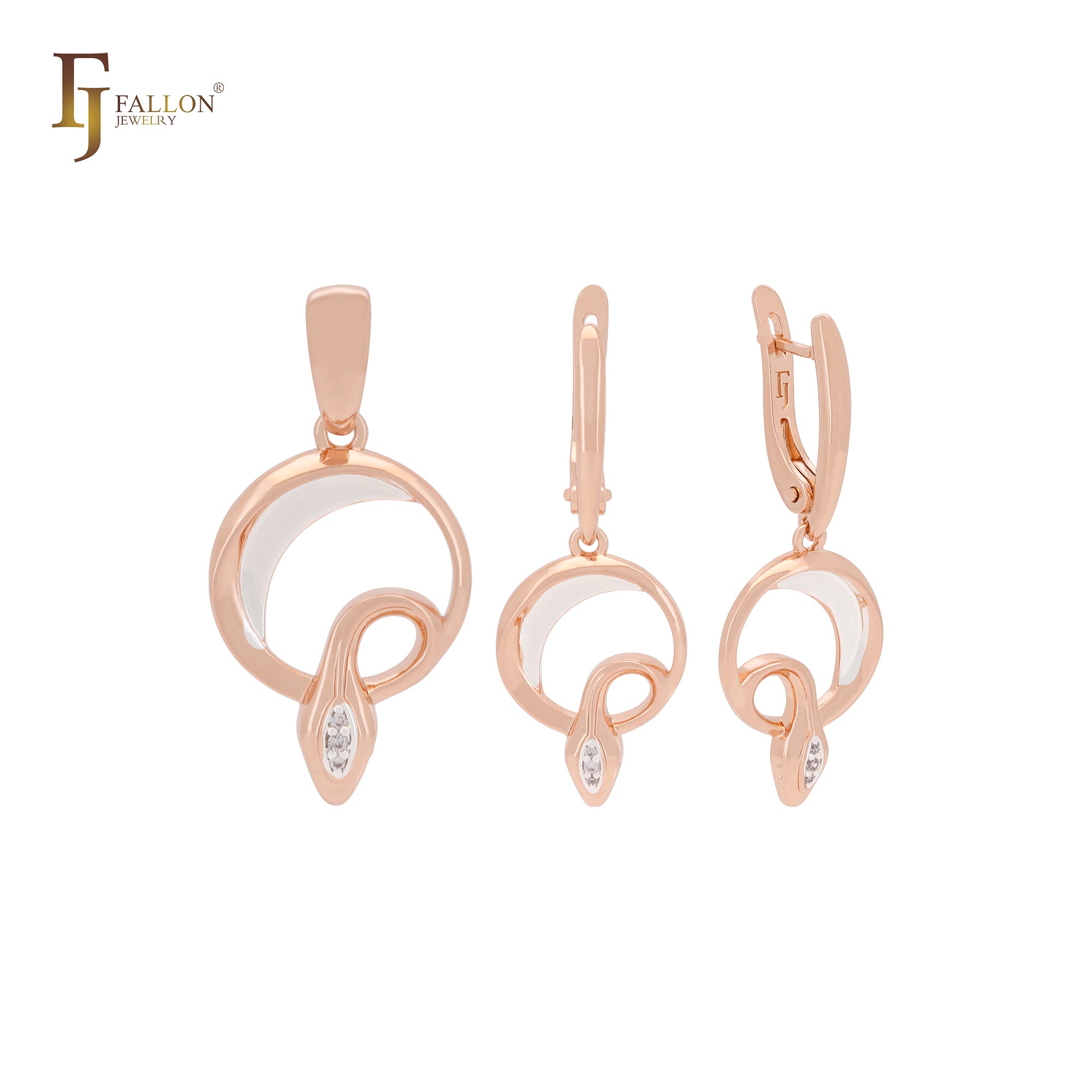 Rose Gold Jewelry Set with Pendant