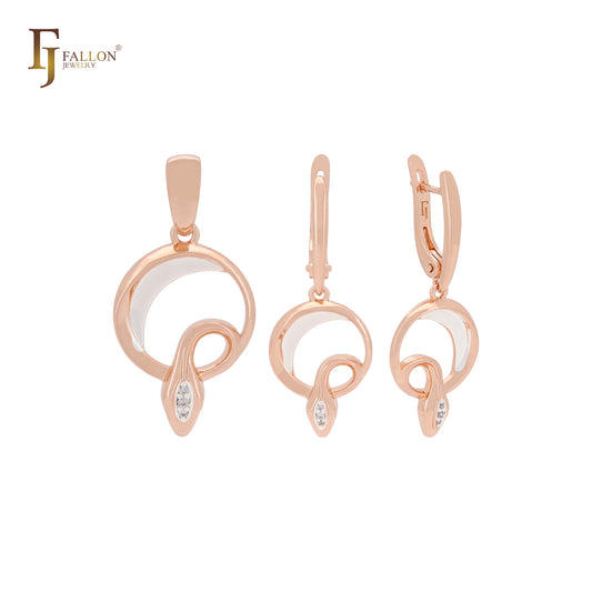 Rose Gold Jewelry Set with Pendant