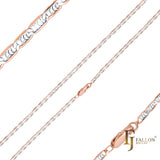 Mariner link curved ripple hammered 14K Gold, Rose Gold, two tone chains YIAKQ
