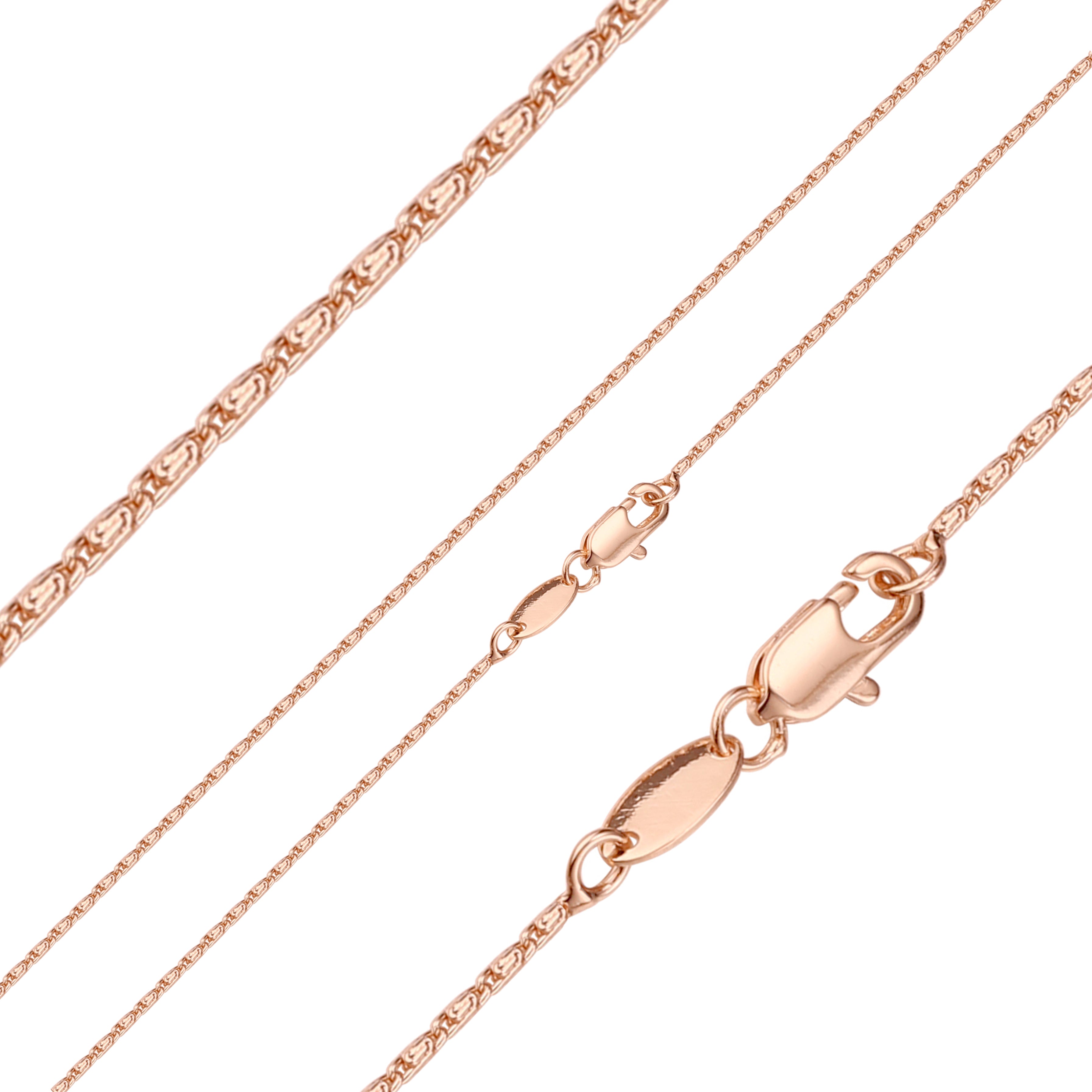 Ultra thin snail chains plated in 14K Gold