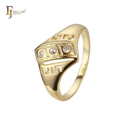 玫瑰金戒指，双色