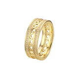 Anillos de alianza en colores de baño de oro de 18 quilates, oro blanco, oro de 14 quilates, oro rosa