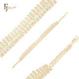 Pulseras de oro de 14 quilates con eslabones de lujo