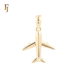 Airplane Flight 14K Gold Pendant