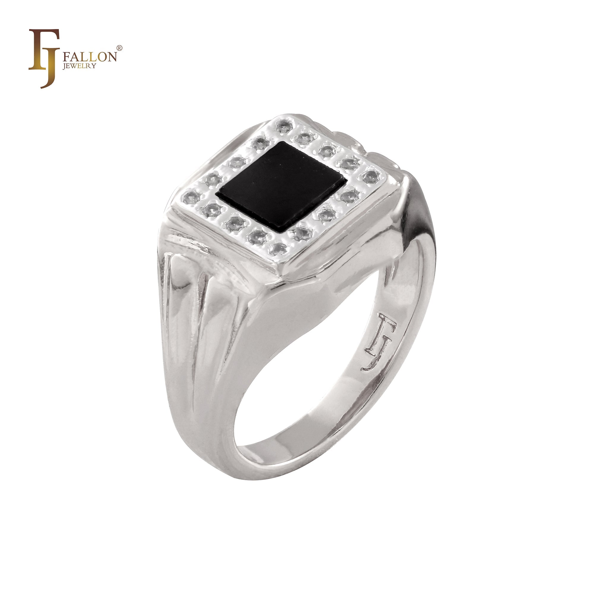 Anillos de oro blanco para hombre