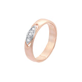 .Anillos solitarios en oro rosa, oro de 14 quilates, chapado en dos tonos