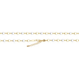 {Customize} Fancy drum link chains plated in 14K Gold, Rose Gold, two tone