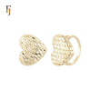 Fenced Textured Heart shaped 14K Gold Heart Fashion RIngs