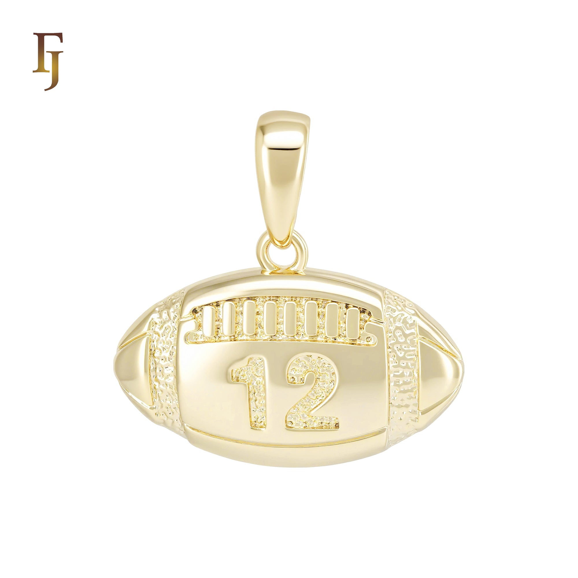 Rugby shaped of 12 years Rose Gold Fashion Pendant