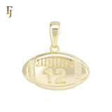 Rugby shaped of 12 years Rose Gold Fashion Pendant