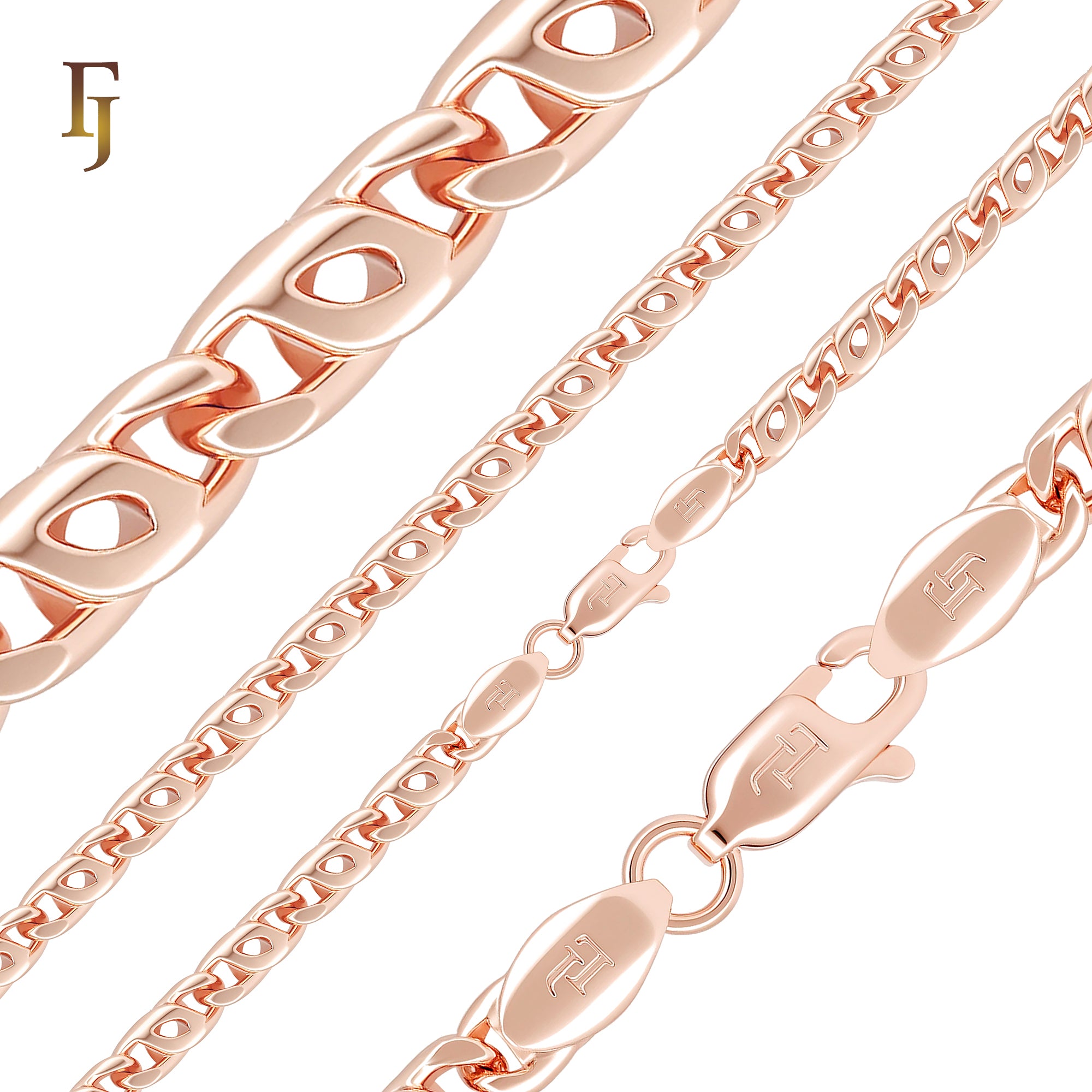 Marquise Horse eye hollow Snail Link Rose Gold Bracelets Chains