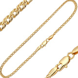 Cadenas clásicas de eslabones Rombo en oro rosa
