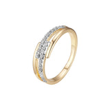 Anillos de boda en oro de 18 quilates, oro de 14 quilates, oro rosa, baño de dos tonos.