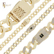 Pulseras de cadena de oro de 14 quilates con eslabones cubanos gruesos y compactos de cobre ultra mediano
