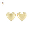 ALternative double textured 14K Gold, Rose Gold Stud Earrings