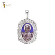 Virgin Mary pendant in Rose Gold, White Gold plating colors