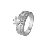 Anéis empilháveis em ouro 18K, ouro branco, cores banhadas a ouro 14K