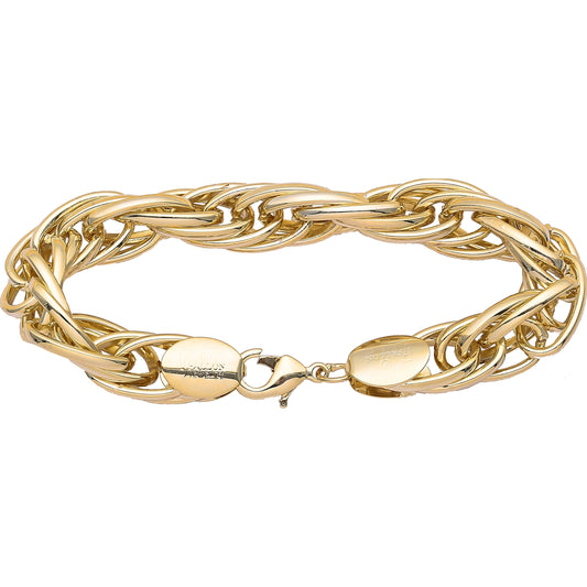 Correntes de corda banhadas em ouro 18K, ouro 14K