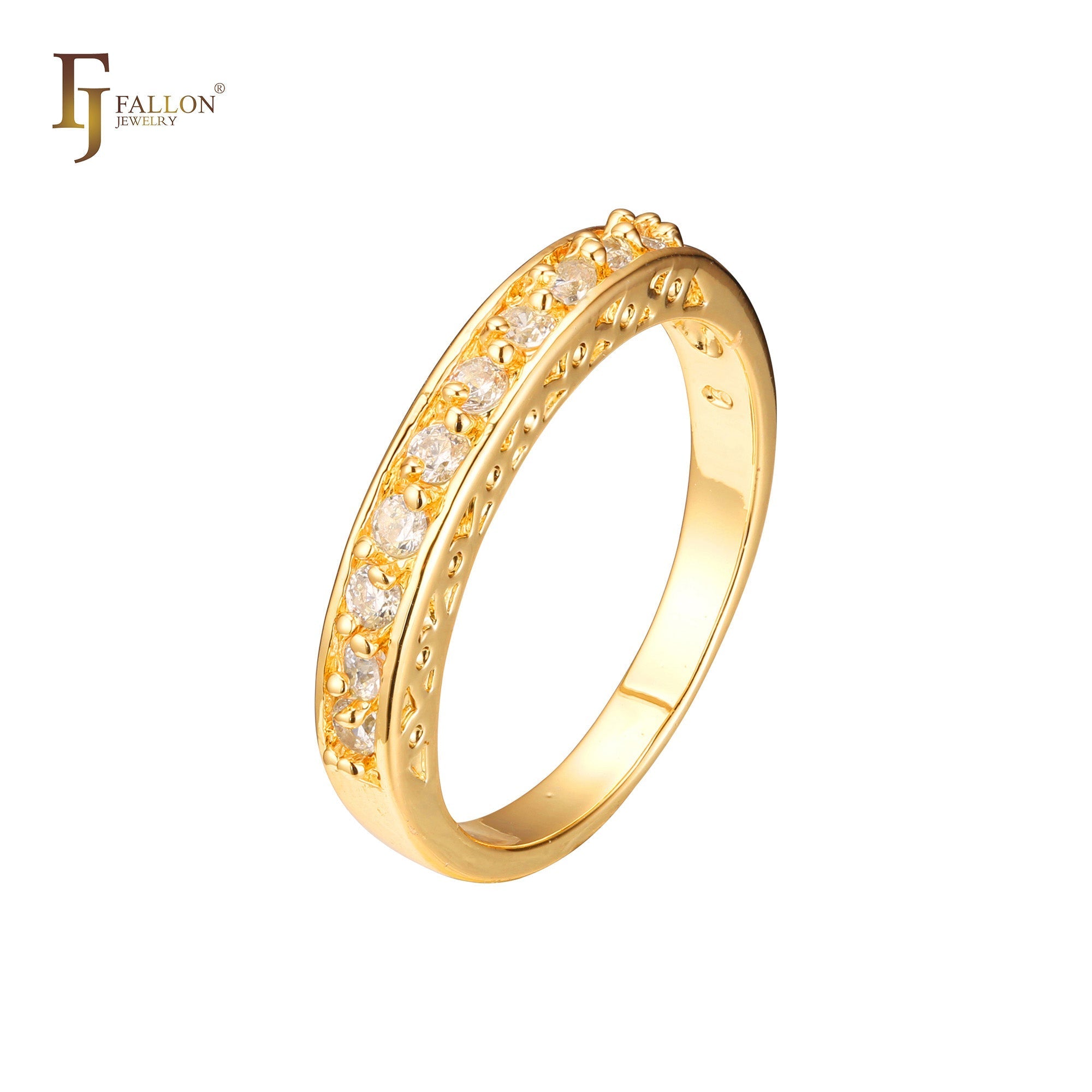 Acht Cluster-Ringe aus 14-kar?tigem Gold mit Ros¨¦gold-Beschichtung