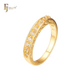 Acht Cluster-Ringe aus 14-kar?tigem Gold mit Ros¨¦gold-Beschichtung