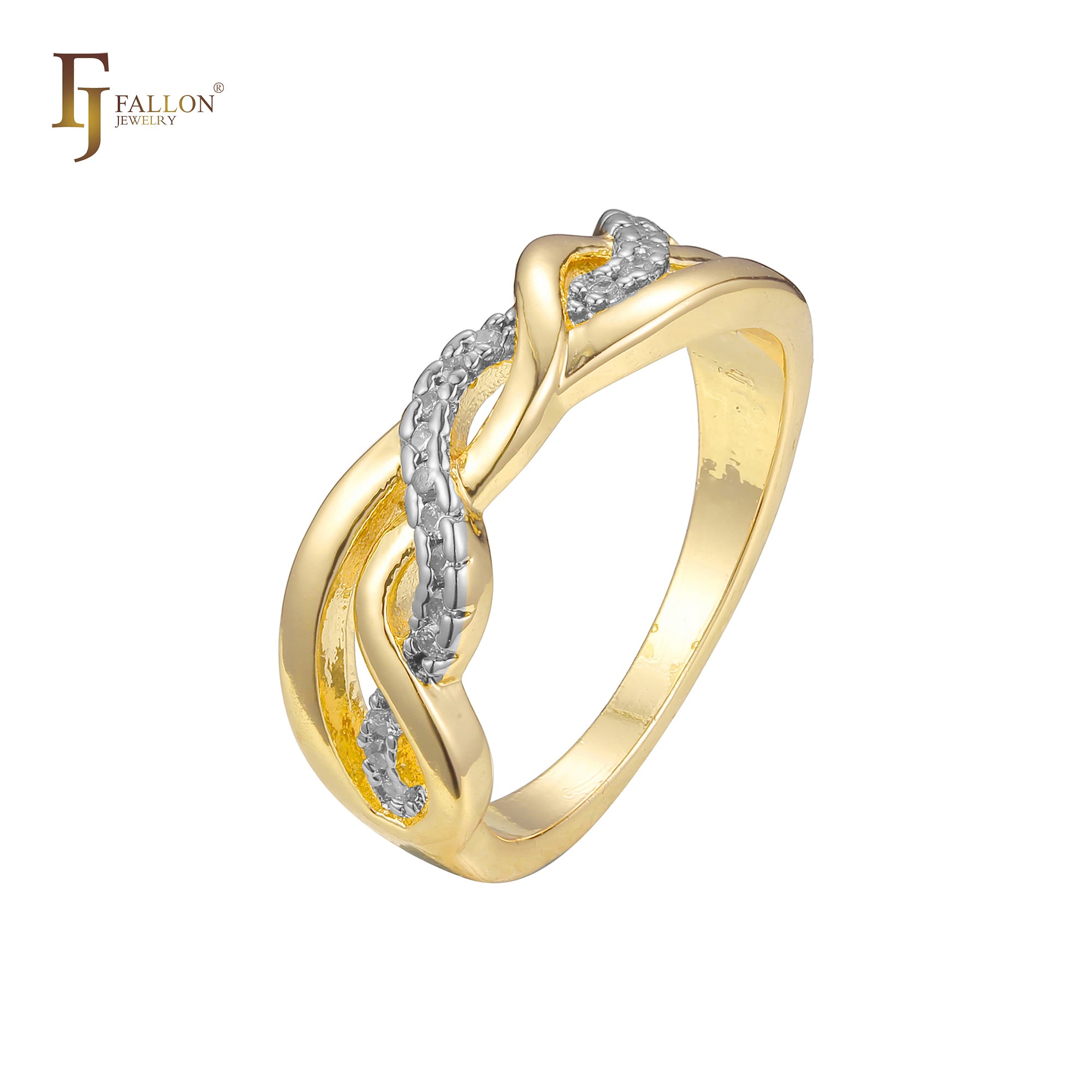 Ros¨¦goldene Ringe mit drei Steinen