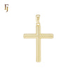 Textured Latin style 14K Gold Religious  Cross Pendant